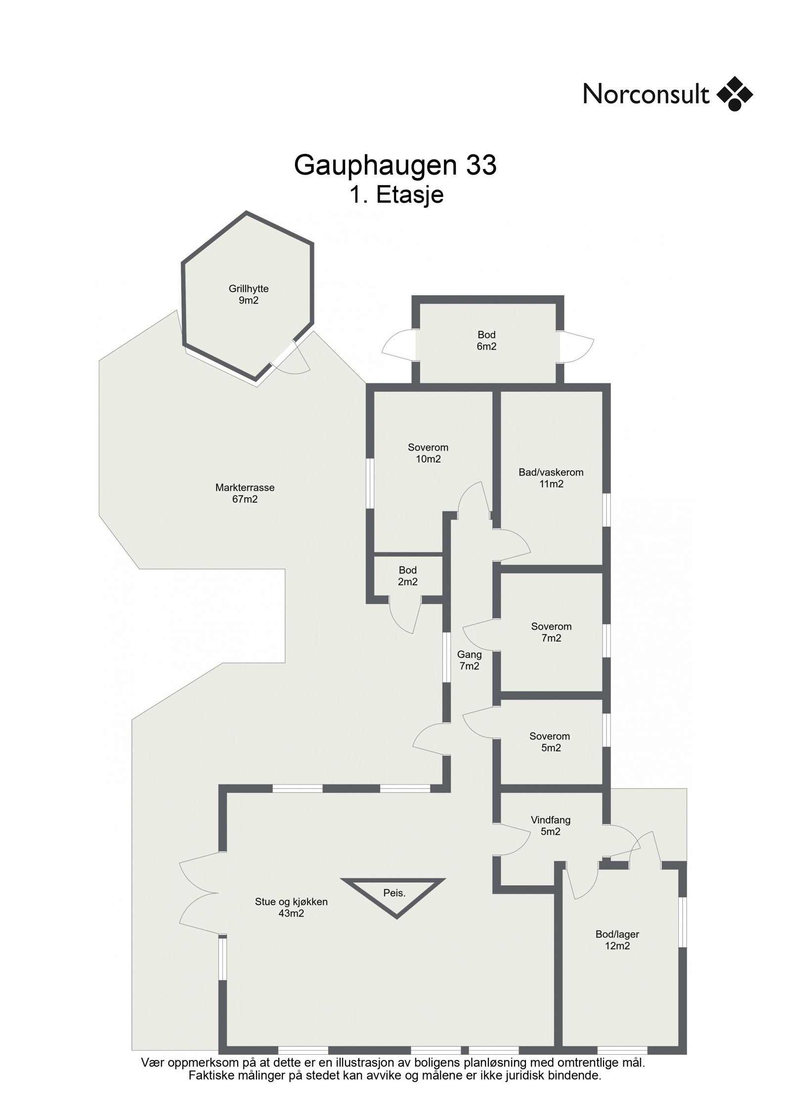 Planskisse Galleribilde