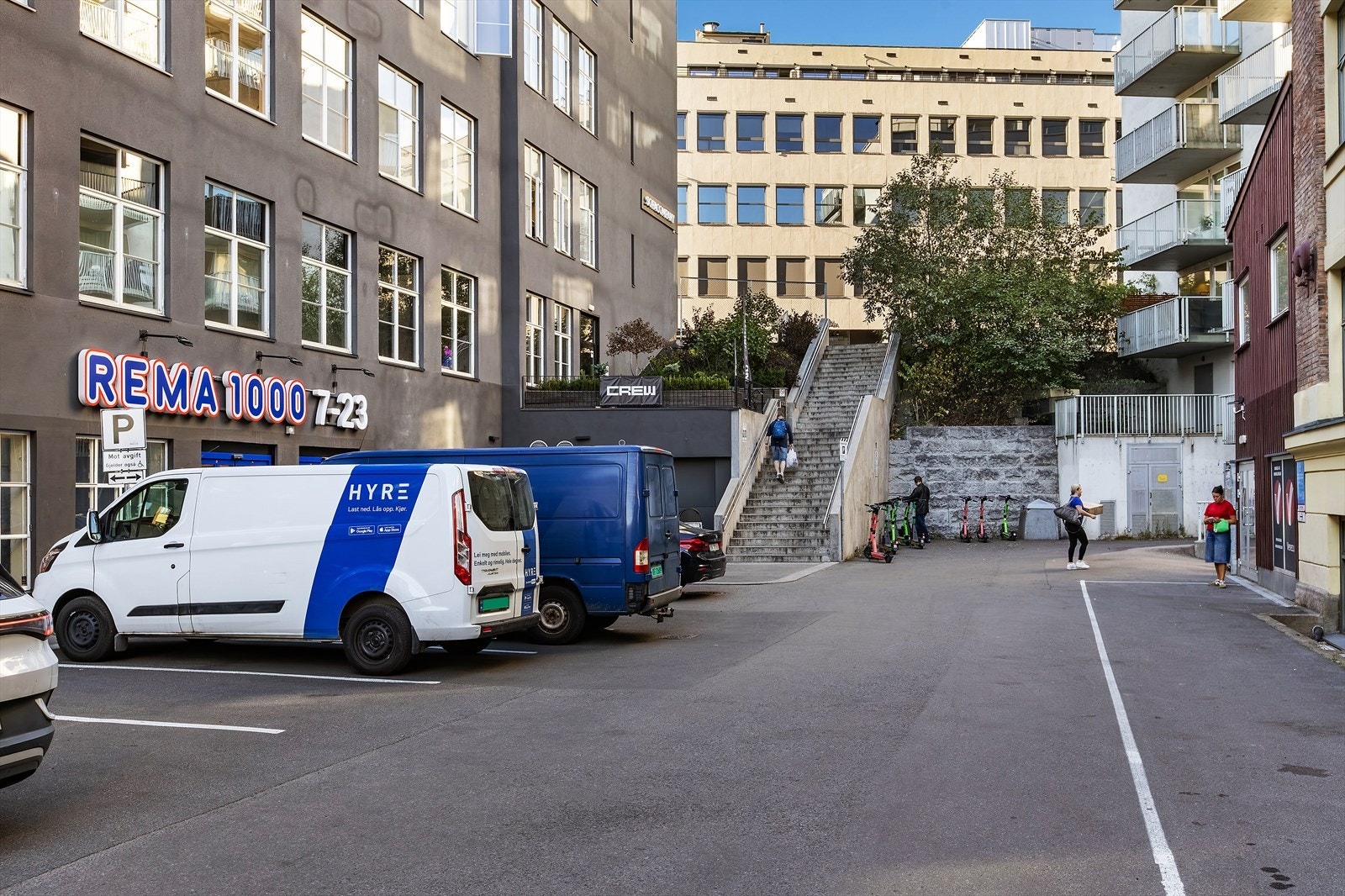 Rema 1000 ligger i umiddelbar nærhet. Galleribilde