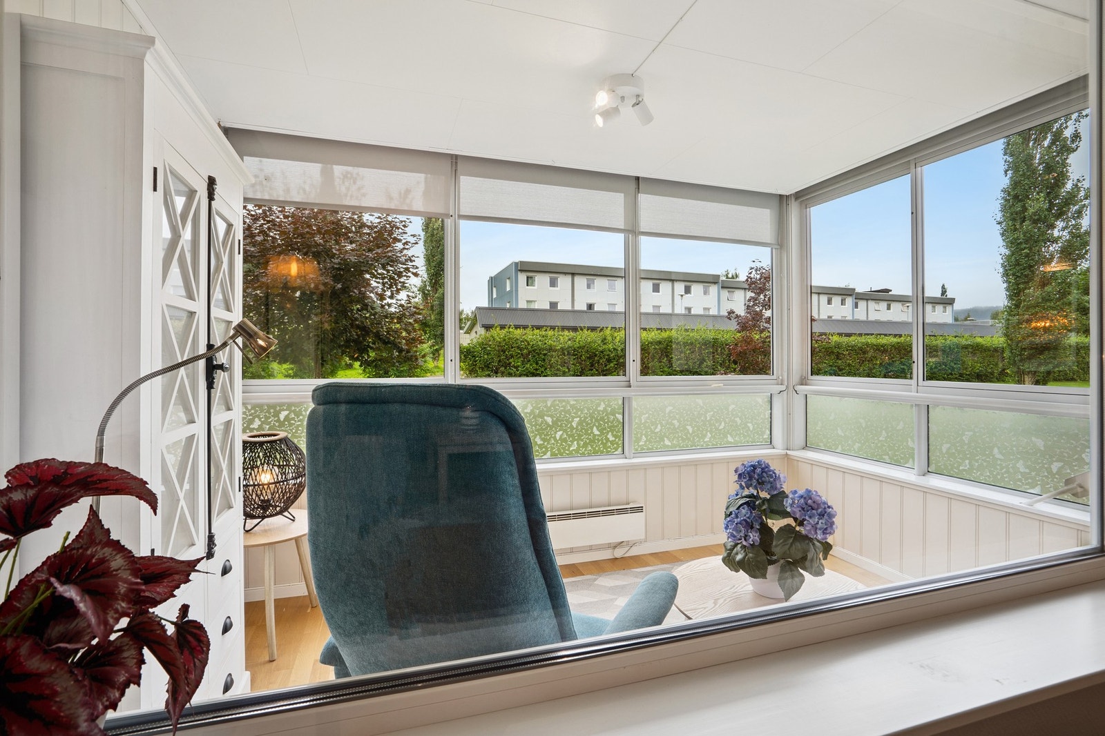 Denne balkongen en innredet og fungerer som et "ekstra oppholdsrom". Galleribilde