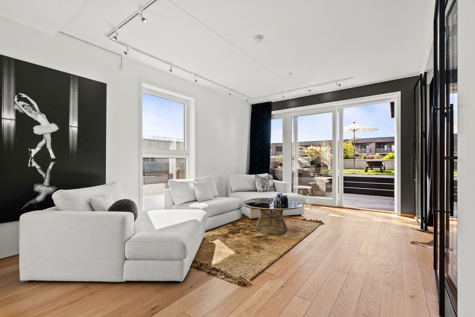 Eksklusive enstavs eikeparkettgulv Galleribilde