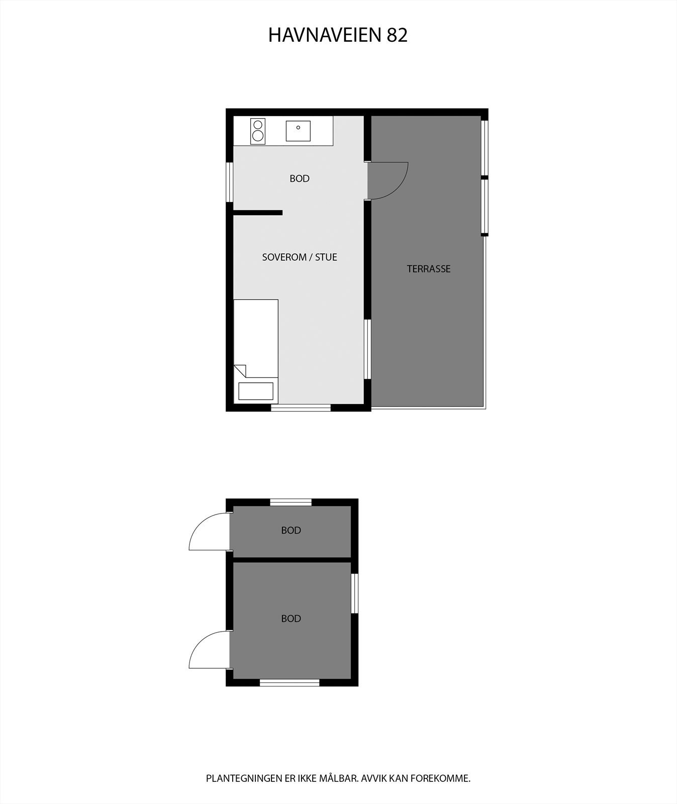 Plantegning ANNEKS BOD Galleribilde