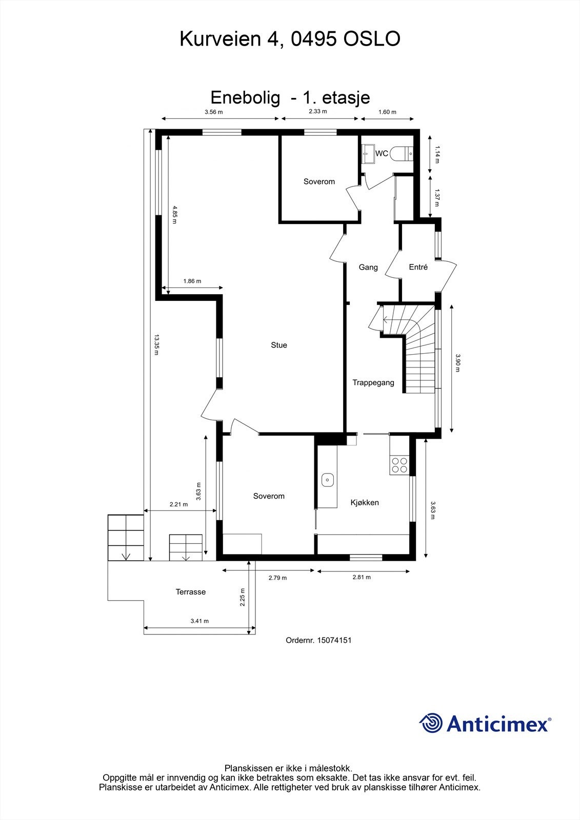 Planskisse 1. etasje Galleribilde