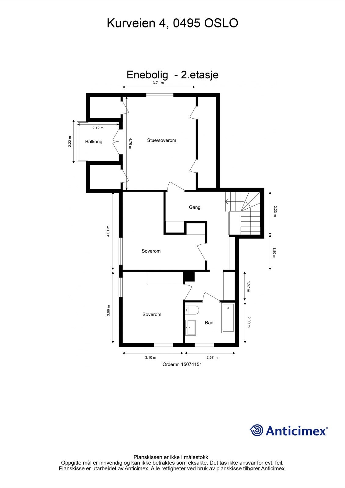 Planskisse 2. etasje Galleribilde