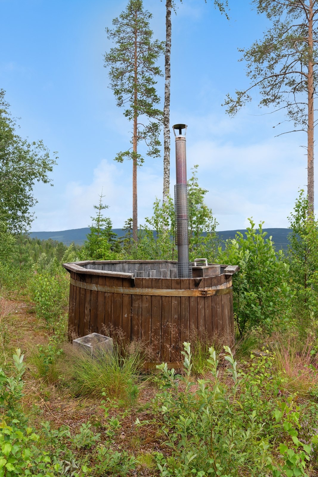 Vedfyrt badestamp Galleribilde