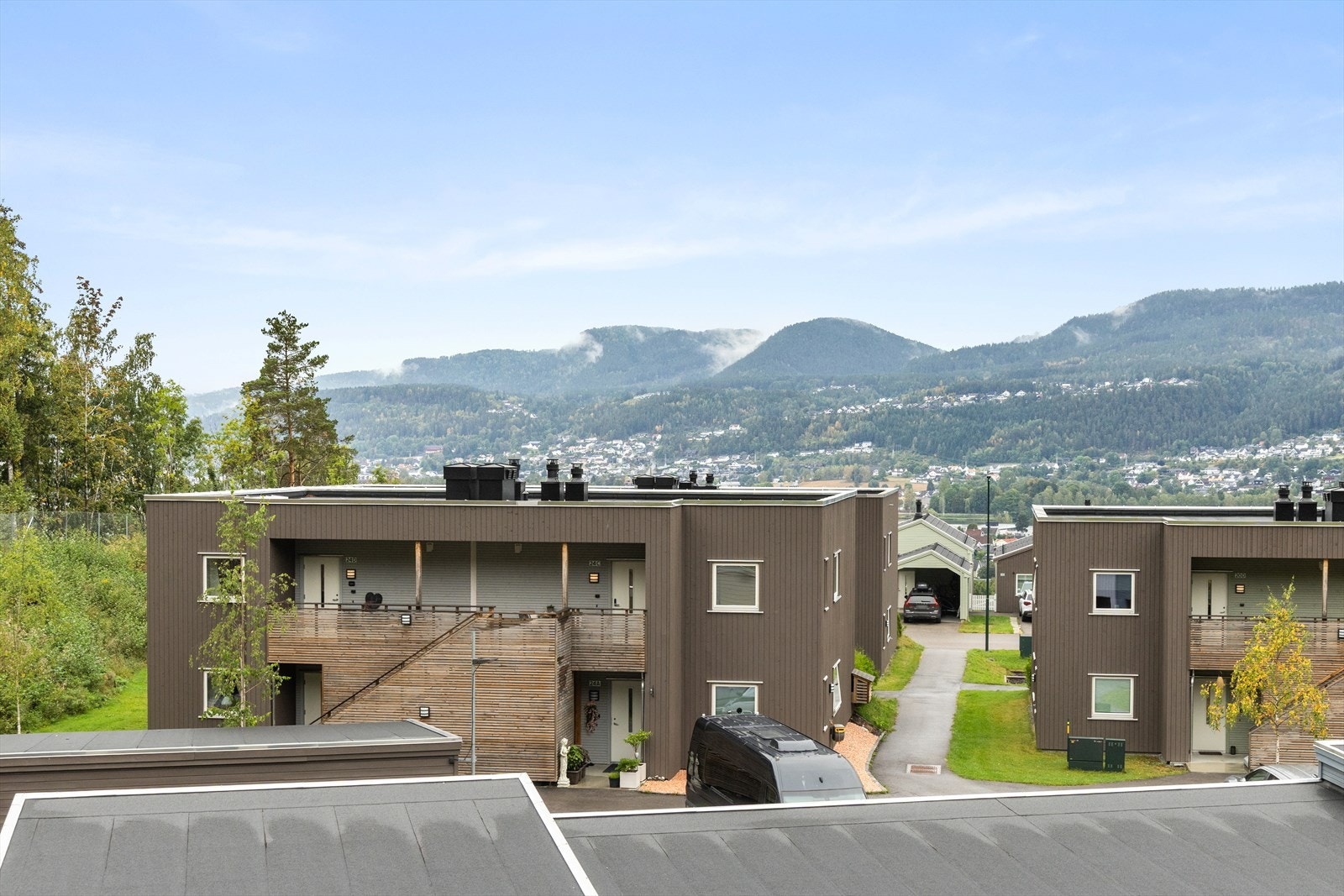 Upåklagelig utsikt fra terrassen Galleribilde