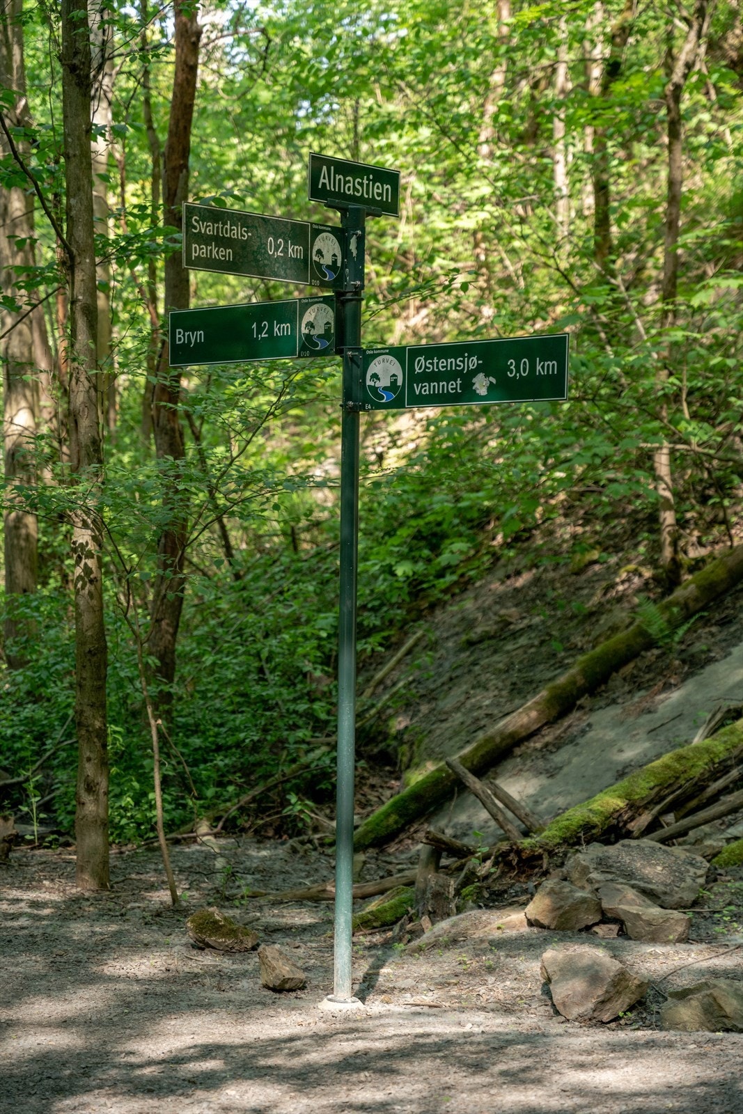 Svartdalsparken starter i Kværnerbyen, som gir direkte tilgang til Alnastien. Galleribilde