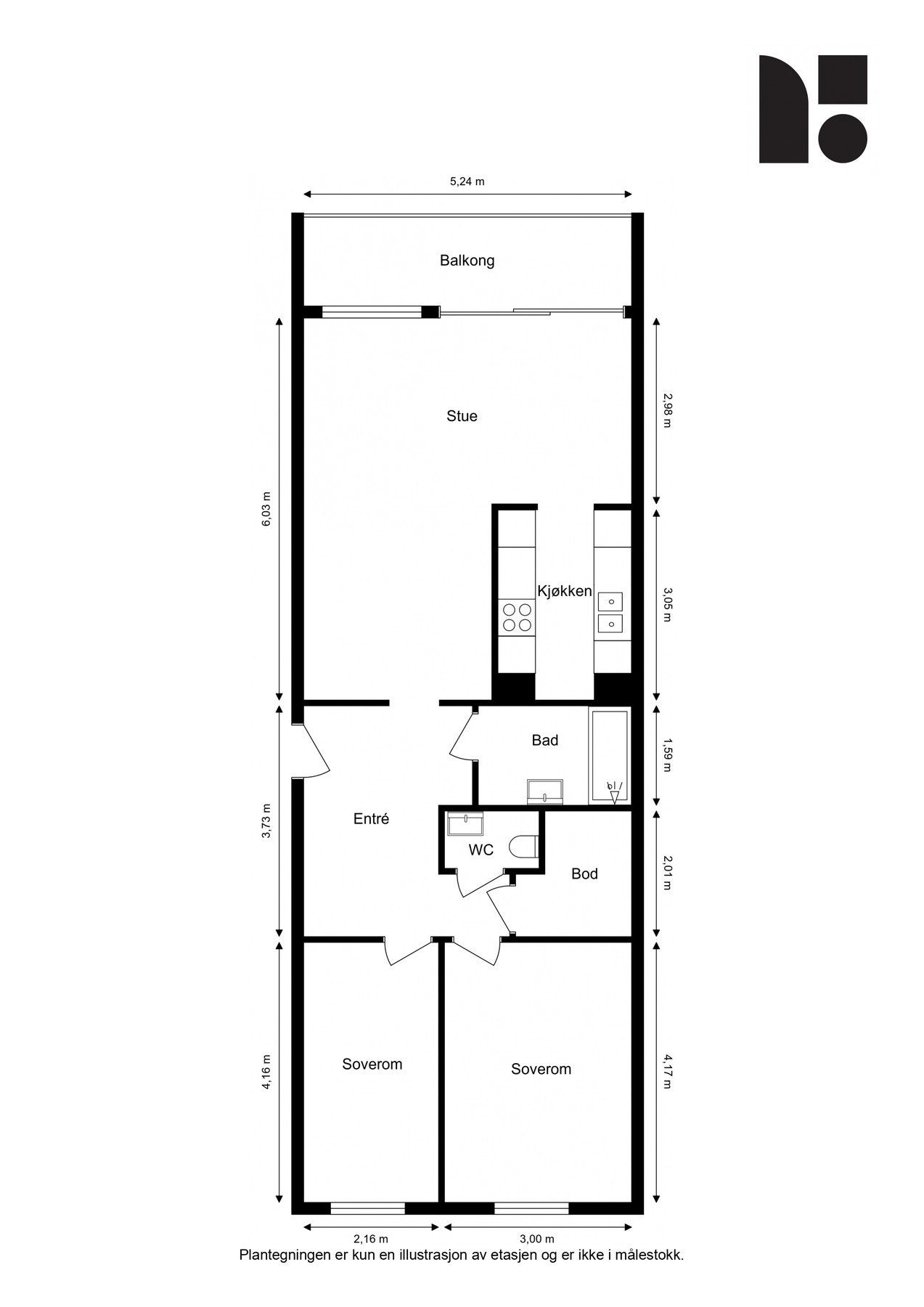 Plantegning Galleribilde