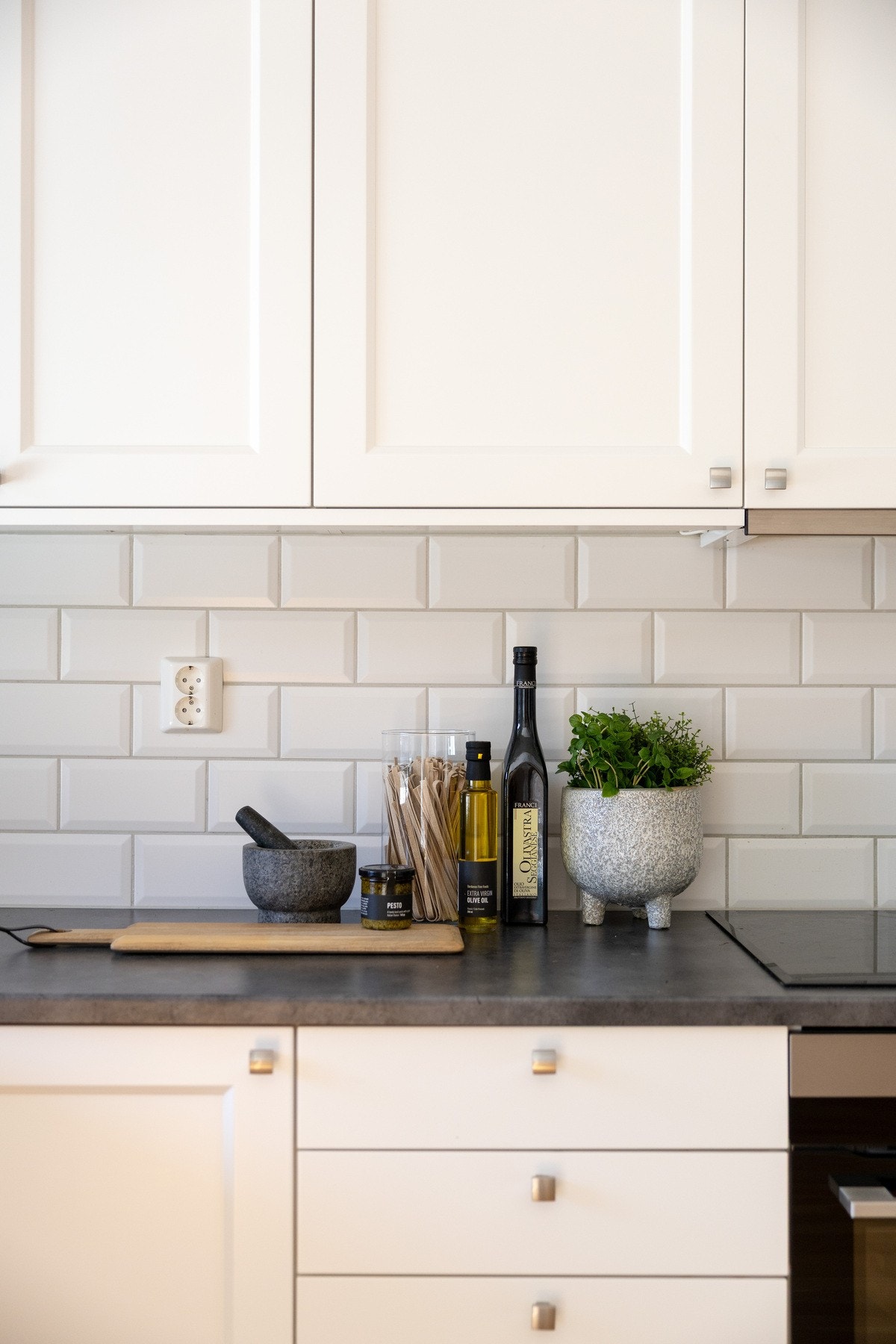 Det er delvis integrerte hvitevarer. Galleribilde