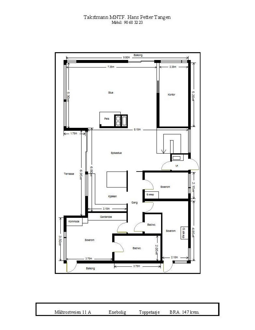 Plantegning 2. etasje. Galleribilde