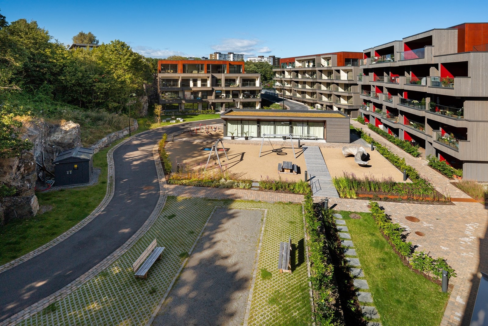 Utsikt fra balkong. Galleribilde