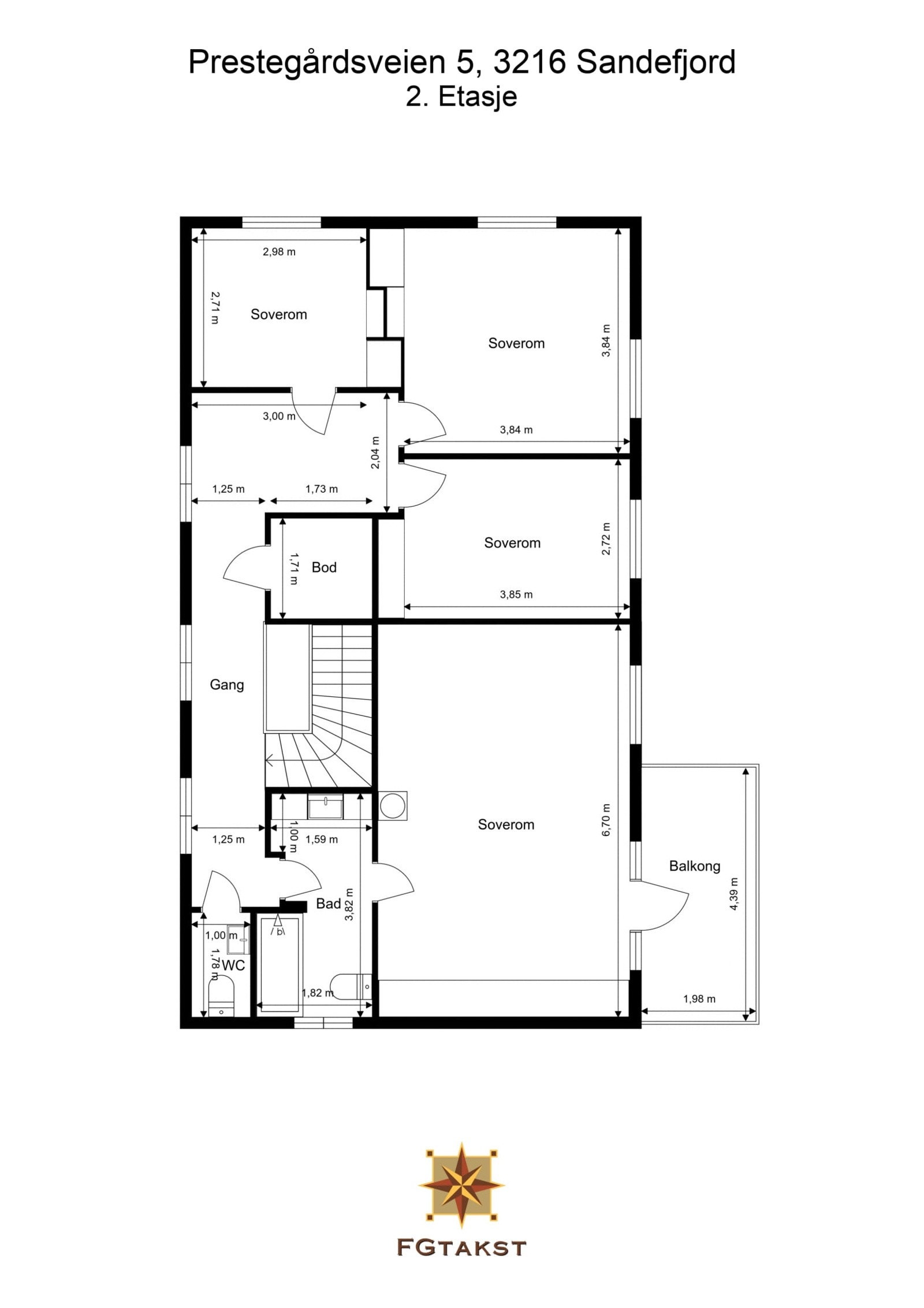 Plantegning 2.etg. Galleribilde
