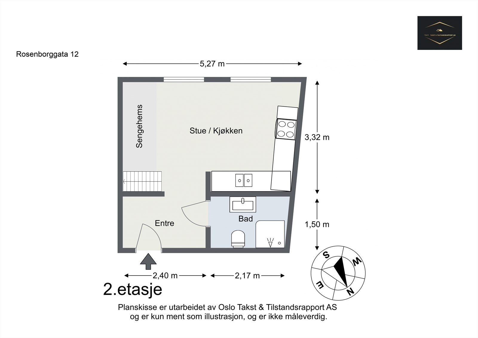 Plantegning til orientering. Galleribilde