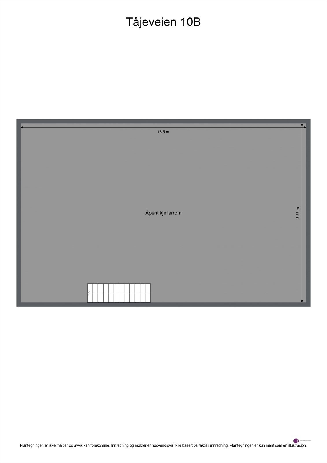 Plantegning garasjebygg kjeller Galleribilde