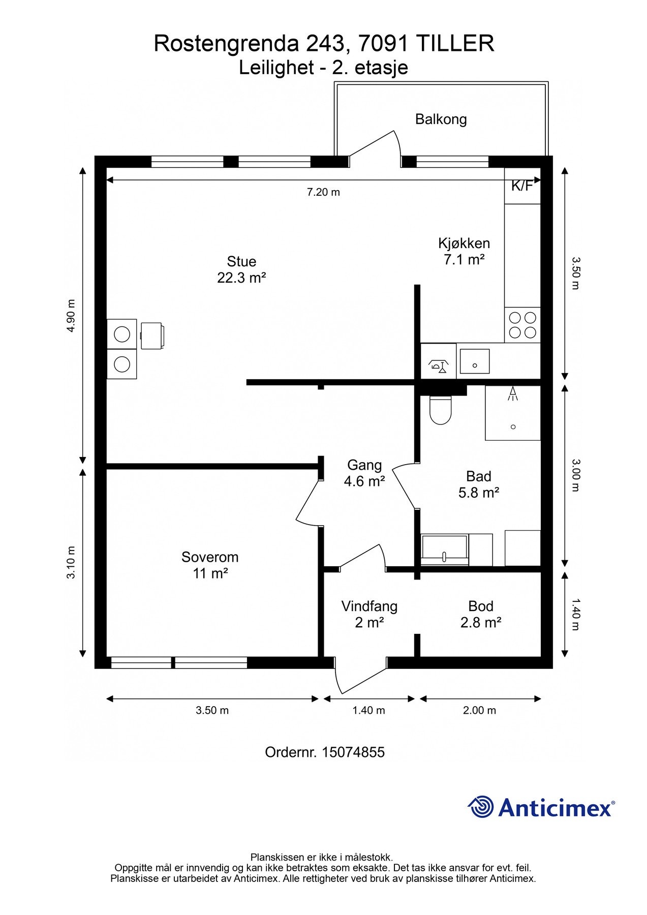 Plantegning - 2. etasje Galleribilde