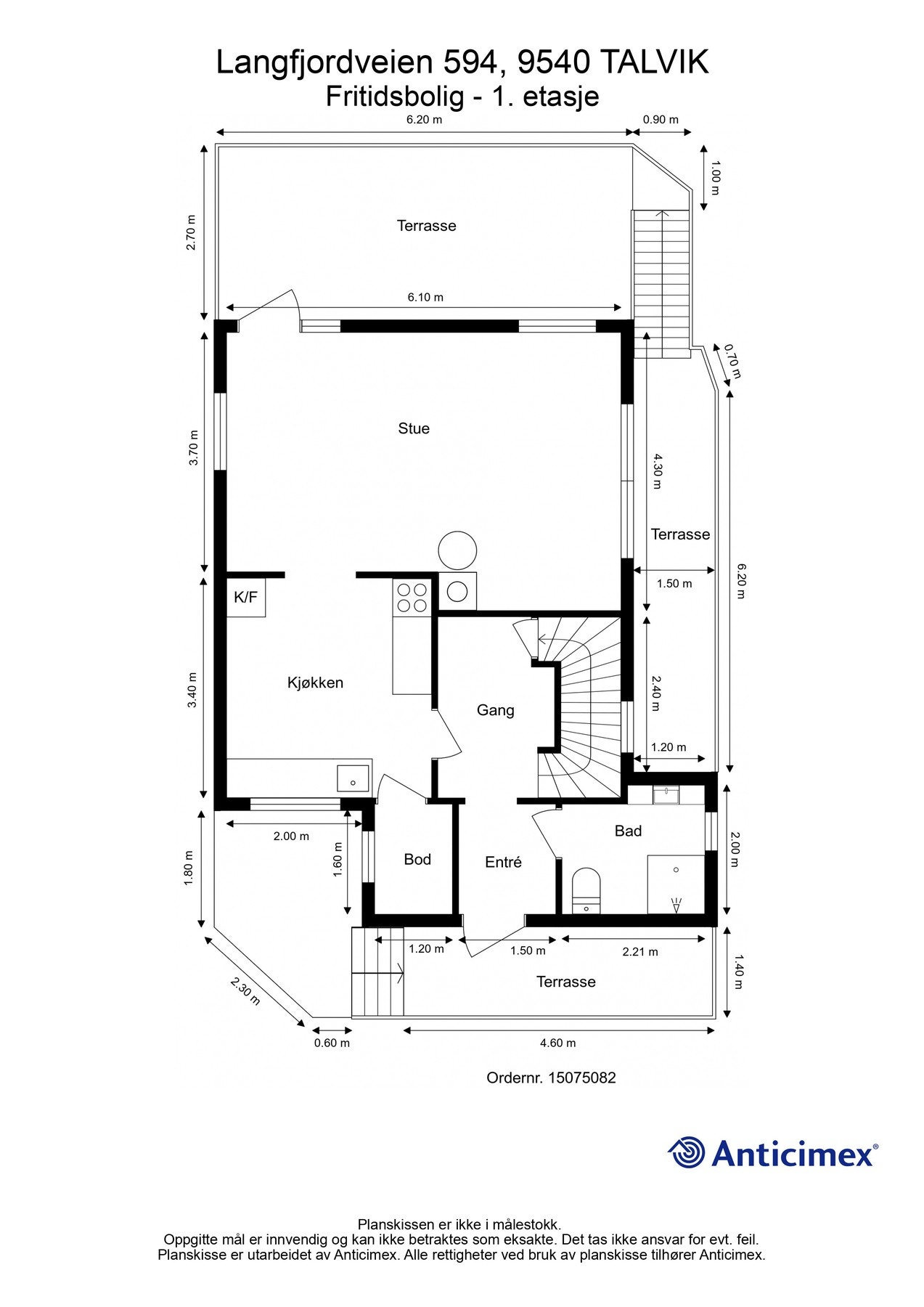 Plantegning 1. etasje (hovedetasje) Galleribilde