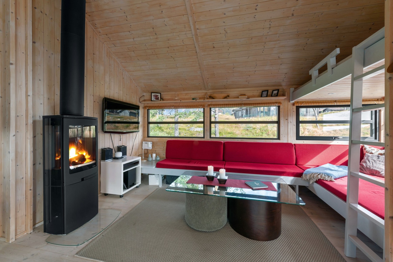 Peisovn som varmer godt på de kalde høst og vinterdagene. Galleribilde