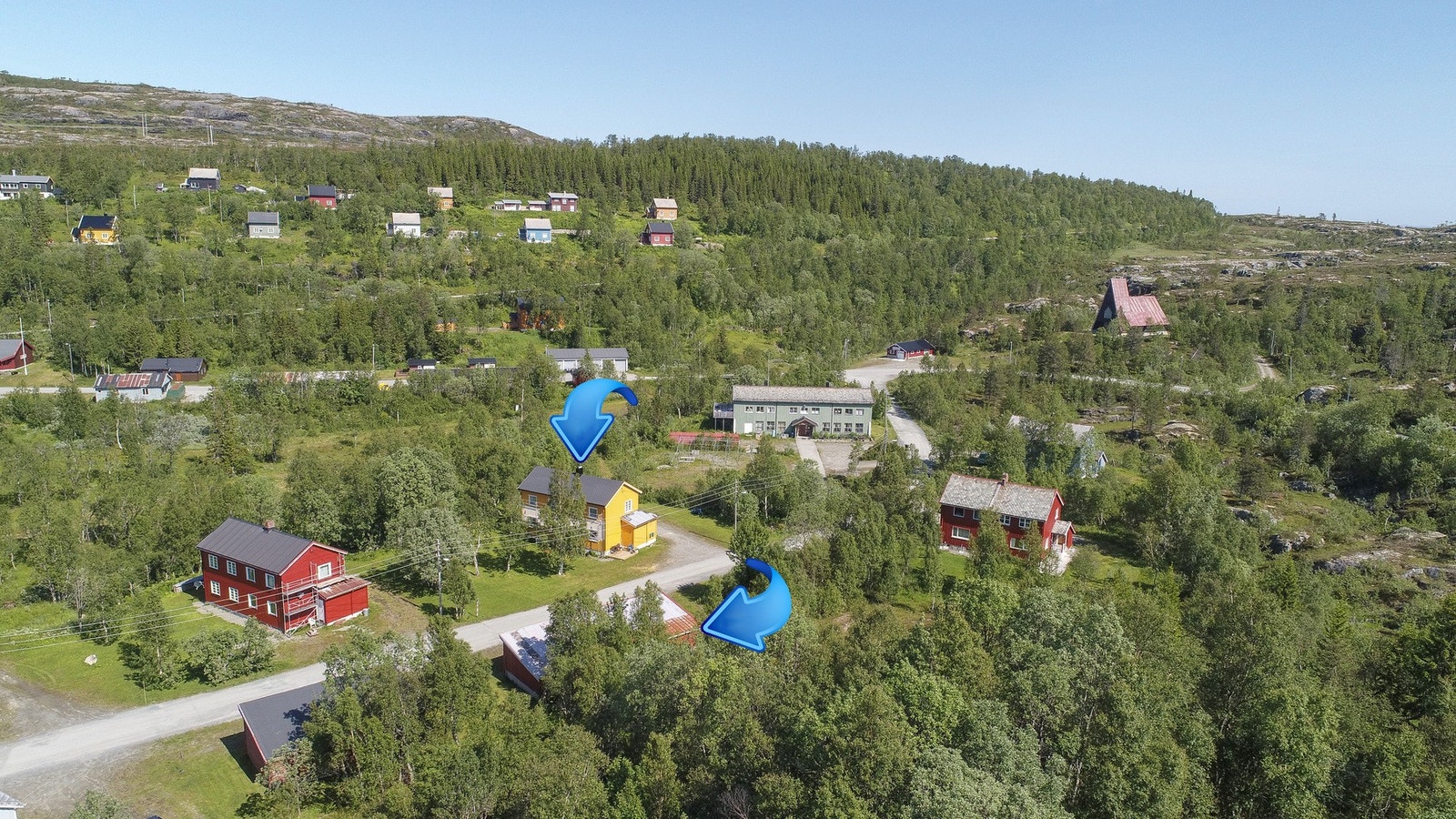 Her finner du flott turterreng med gode muligheter for jakt, fiske og friluftsliv rett utenfor døra Galleribilde