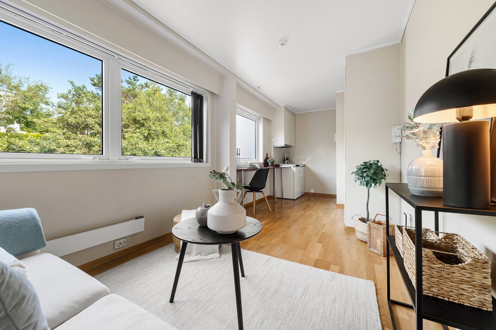 Store vindusflater mot nord gir godt med lysinnslipp Galleribilde