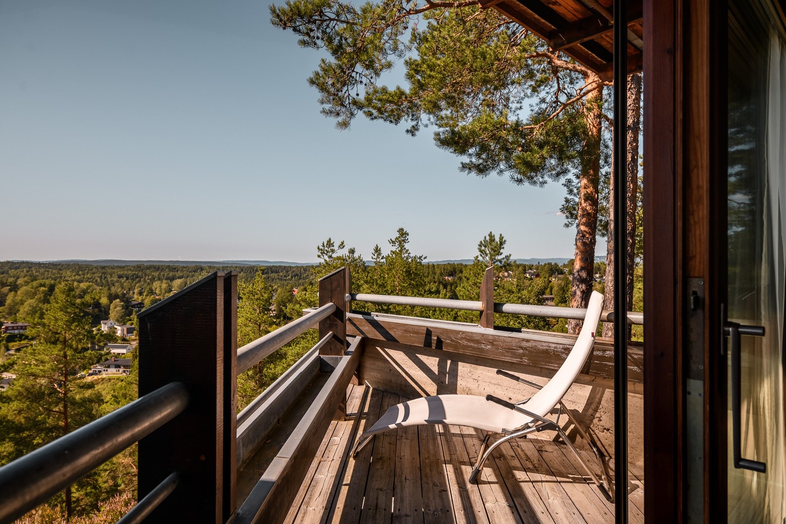 Fra terrassen her kan man se inn mot Oslo. Galleribilde