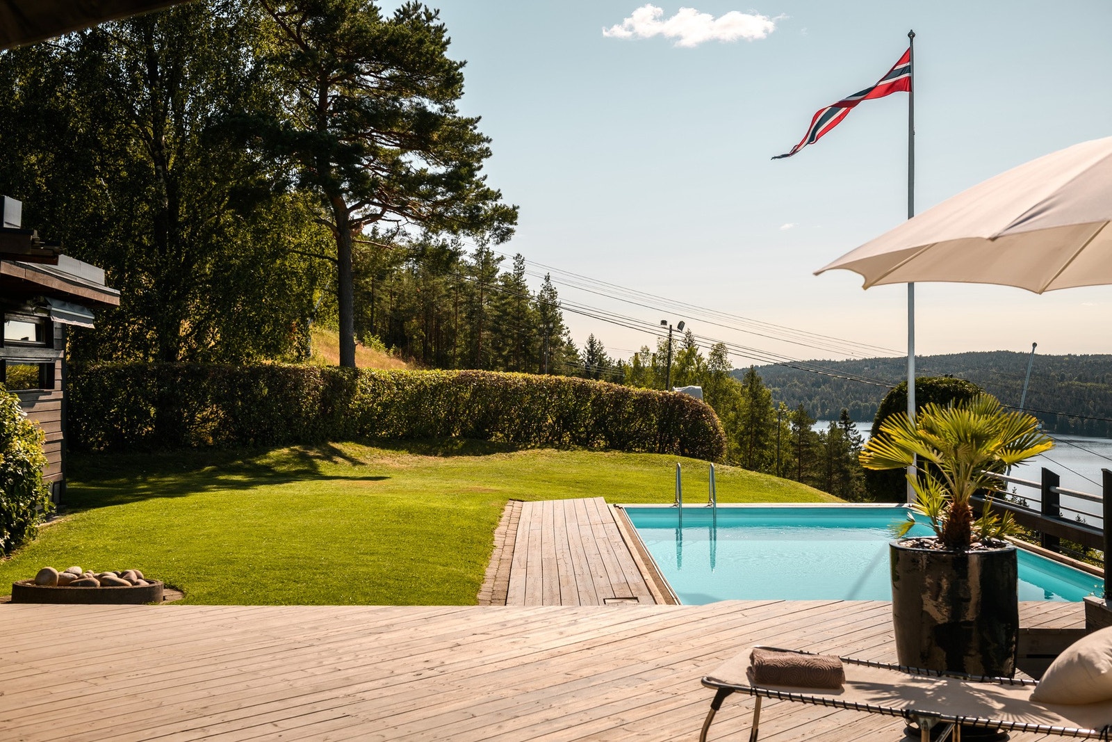 Spektakulær utsikt over Gjersjøen. Galleribilde