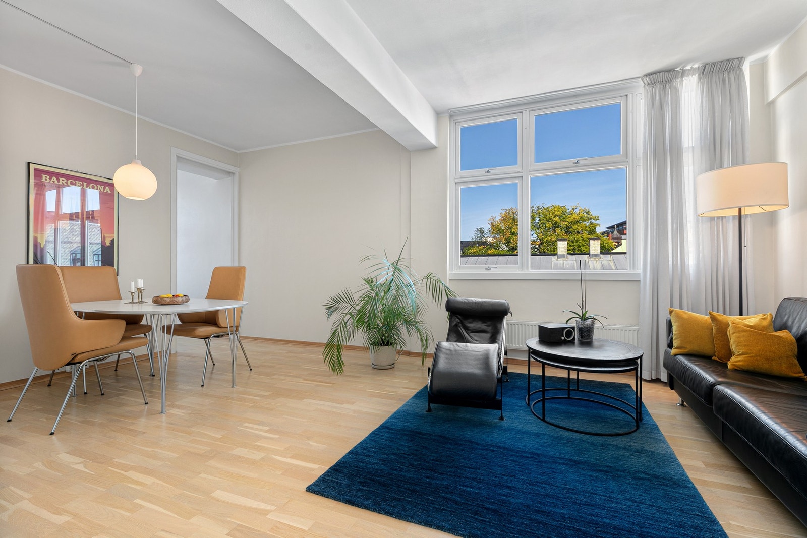 Store vindusflater, nydelig utsyn og masse lys. Galleribilde