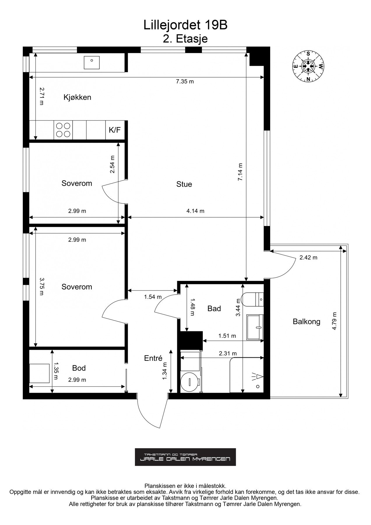 Plantegning Galleribilde