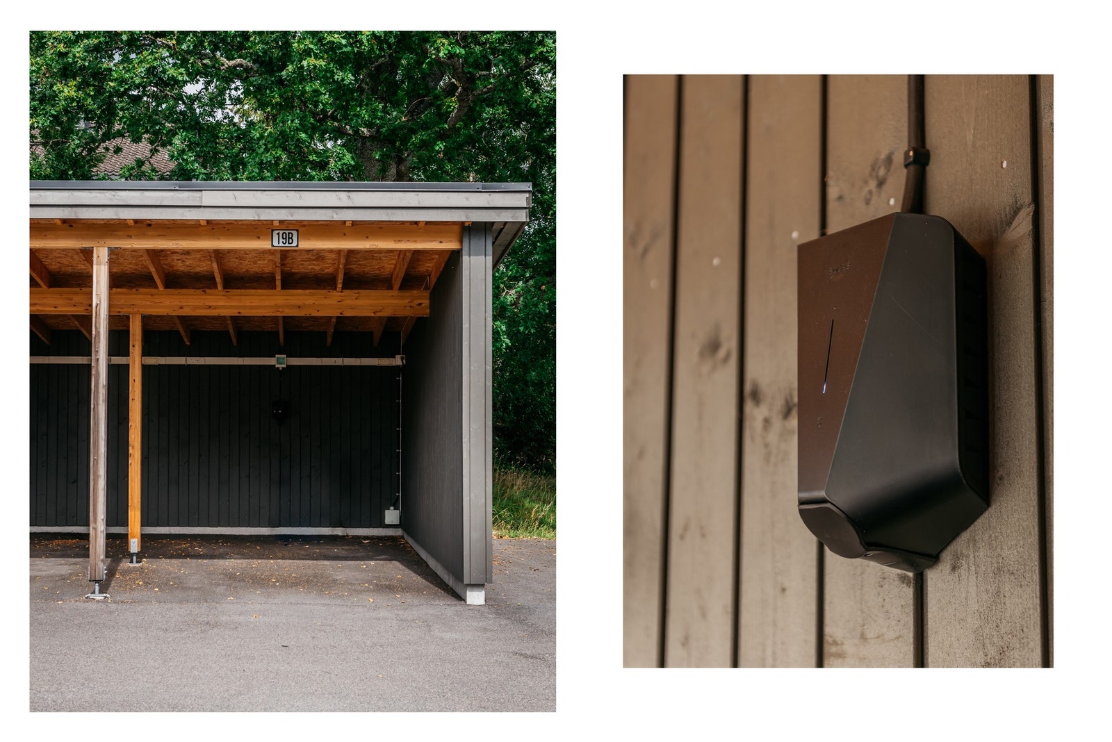 Egen plass i felles carport-anlegg og med elbil-lader Galleribilde