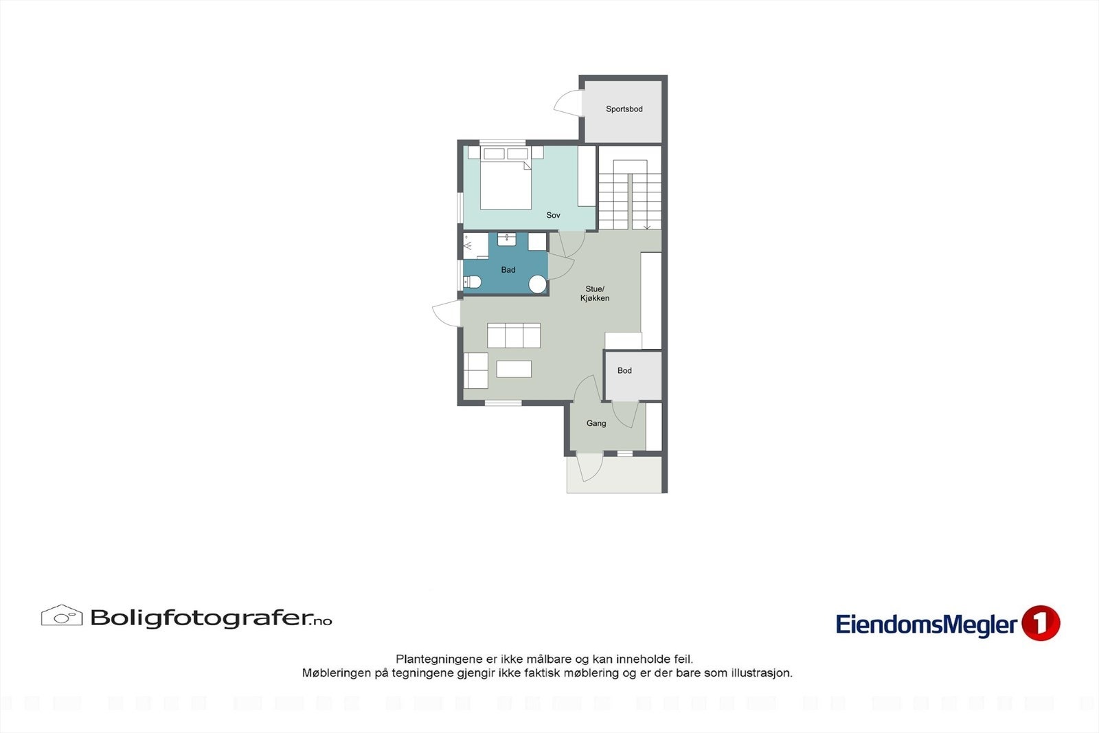 Planløsning 1. etasje. Galleribilde