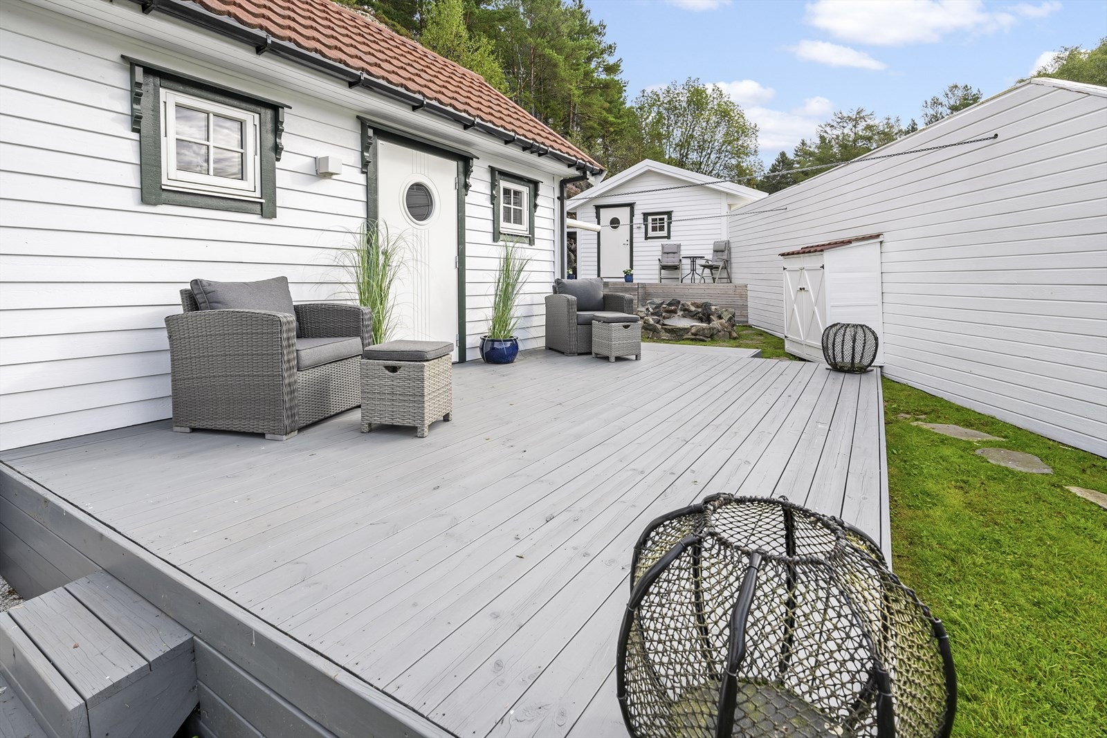 Det opparbeida fleire fine uteområder Galleribilde