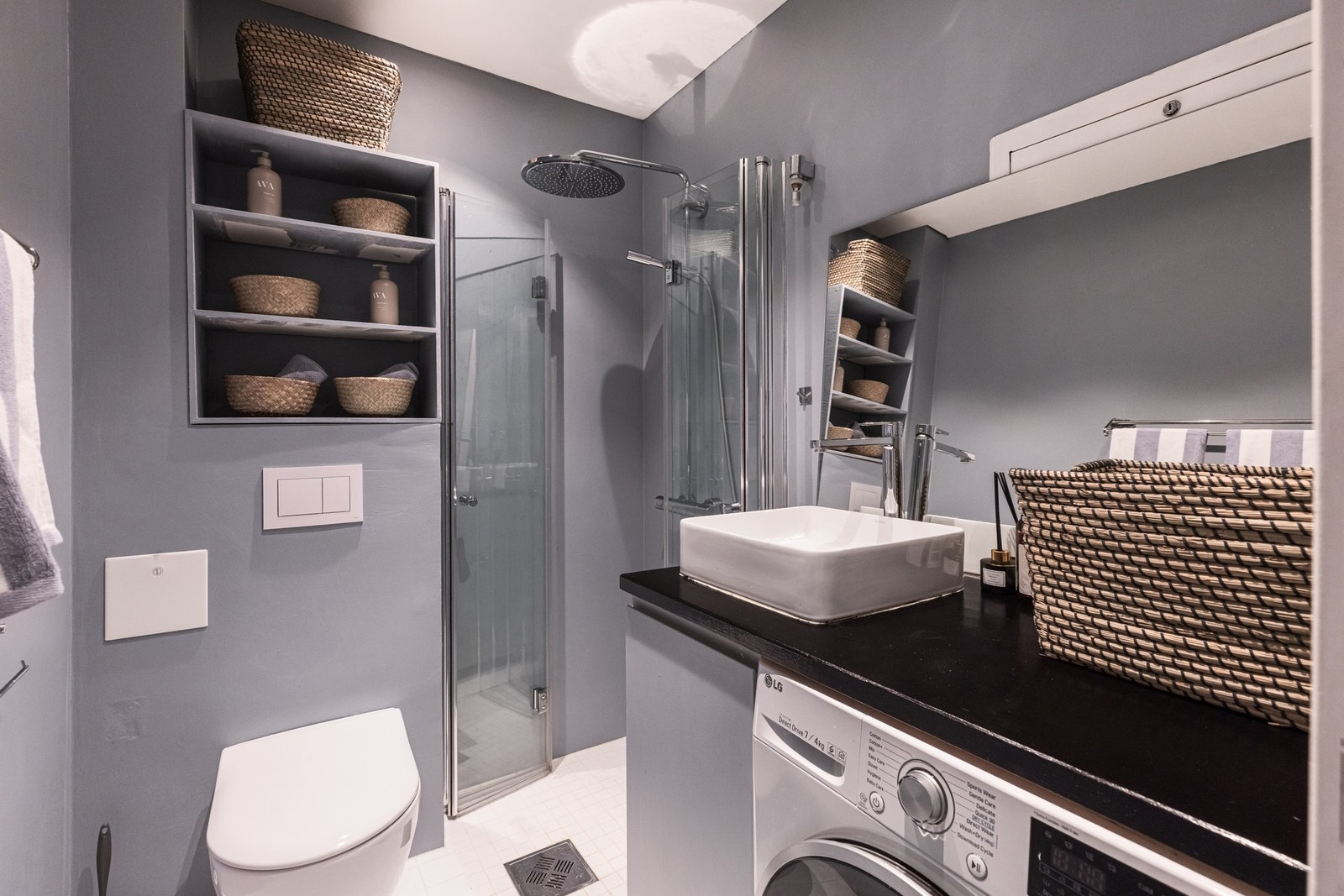 Badet oppleves innbydende og svært velutnyttet. Galleribilde
