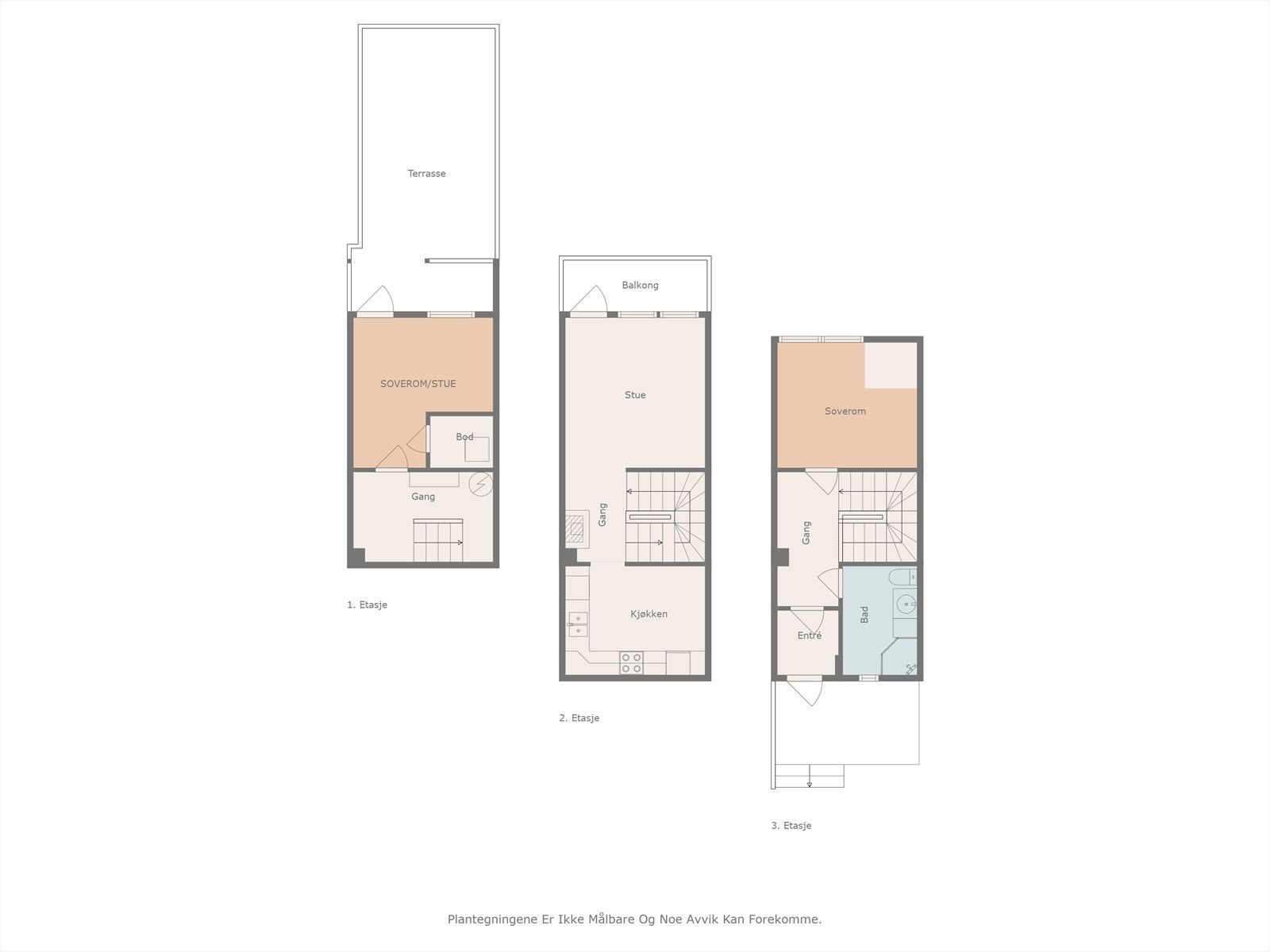 Plantegning alle etasjer. Galleribilde