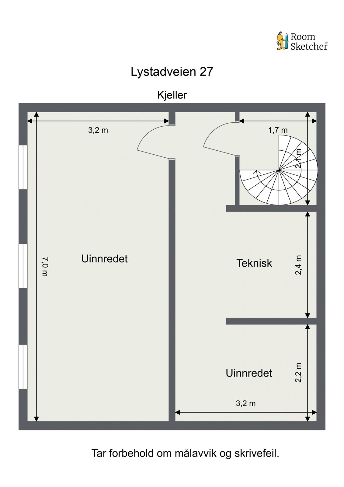 - Planskisse Kjeller - Galleribilde