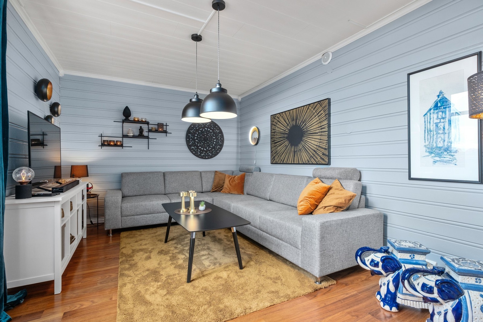 Tv-stue på 10 kvm. Galleribilde