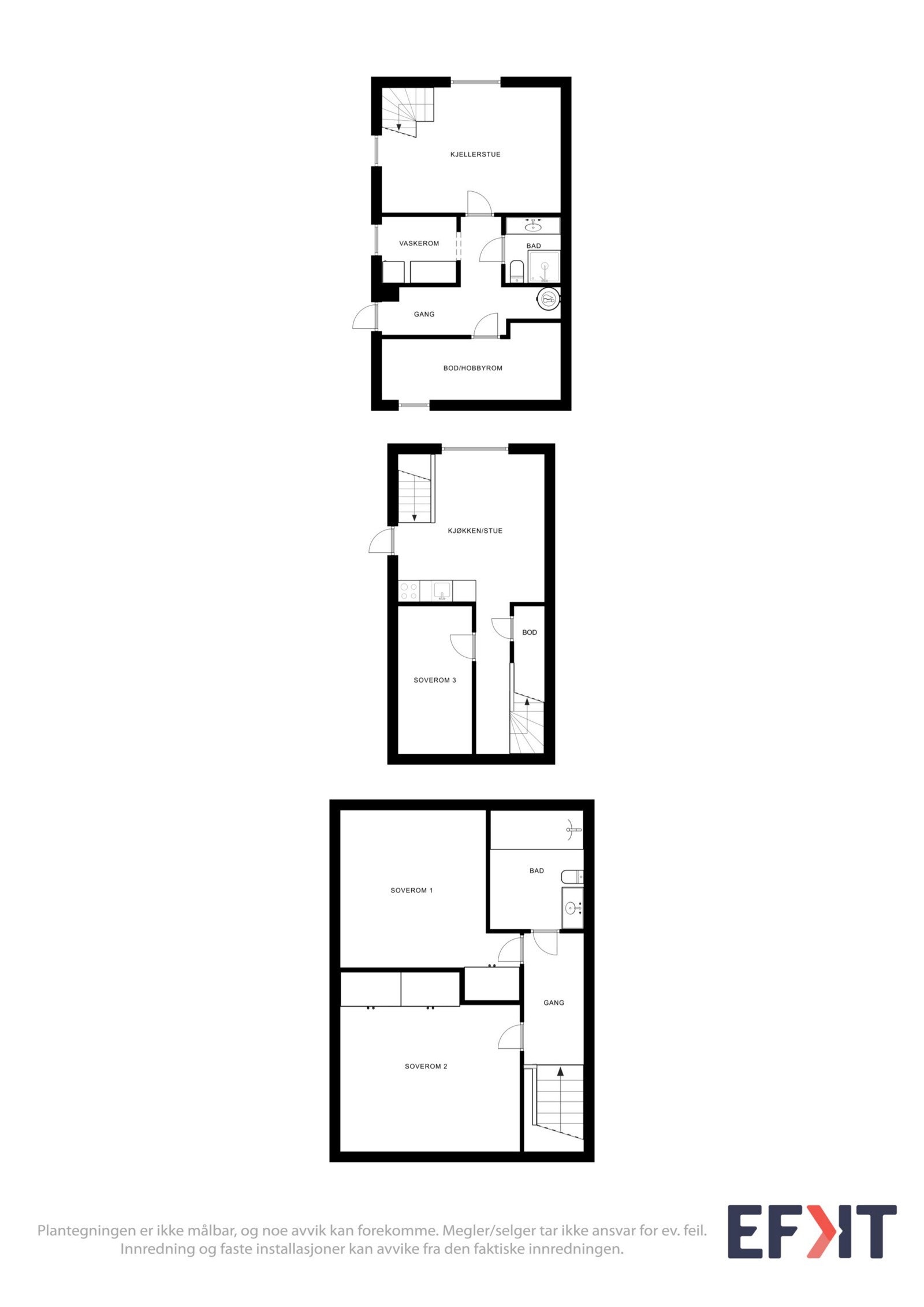 Alle tre plan Galleribilde
