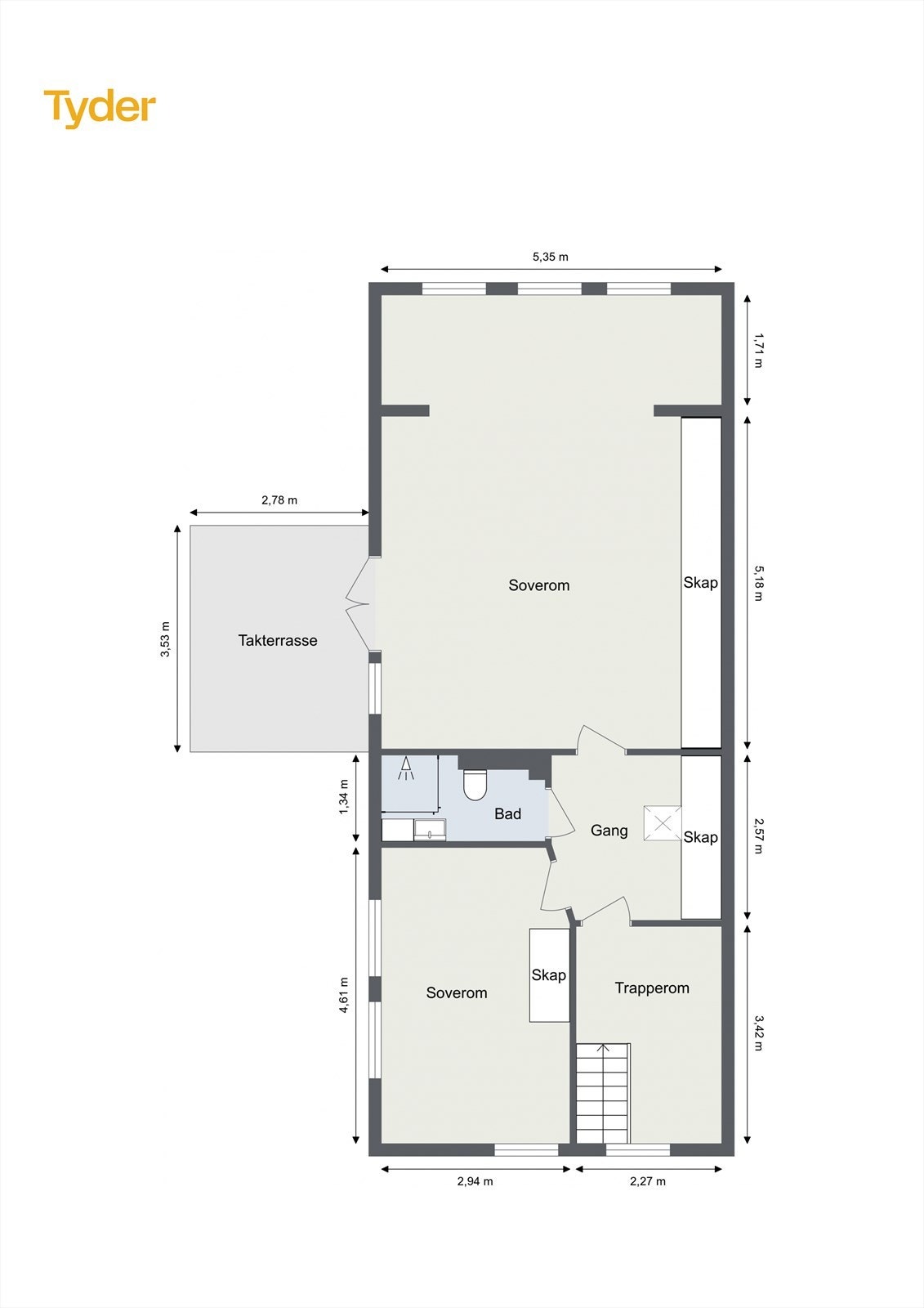 Plantegning loft Galleribilde