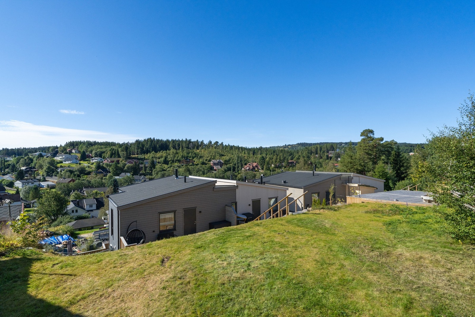 Fantastisk utsikt mot bymarka. Galleribilde