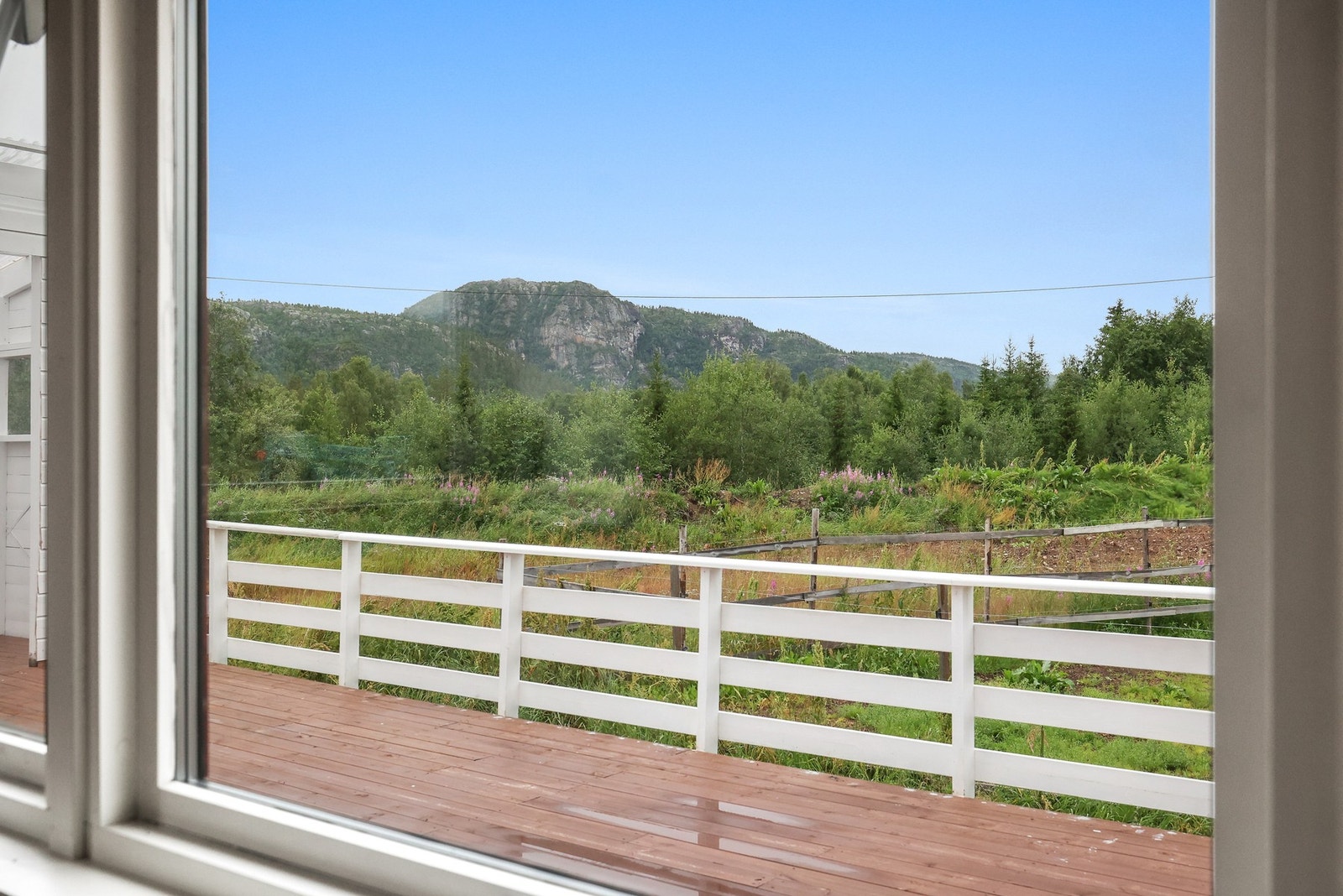 Utsikt fra kjøkkenvindu Galleribilde