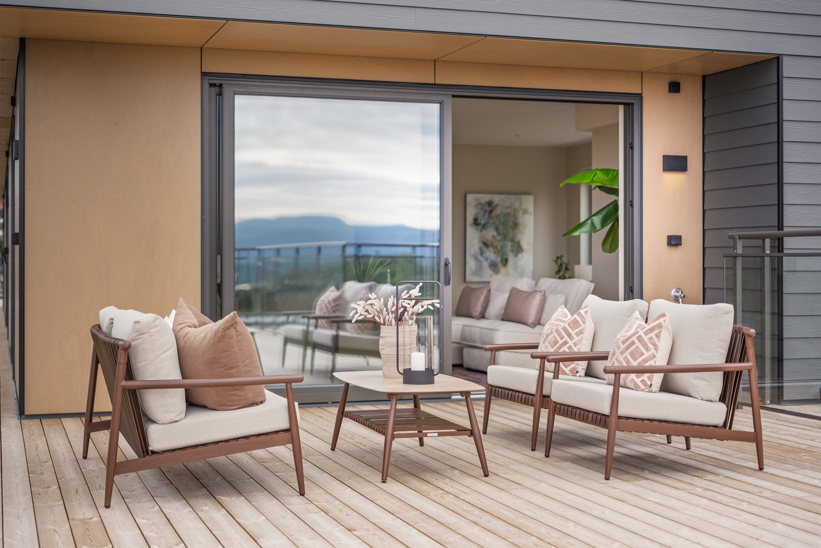 Takterrassen er på hele 160 kvm. Galleribilde