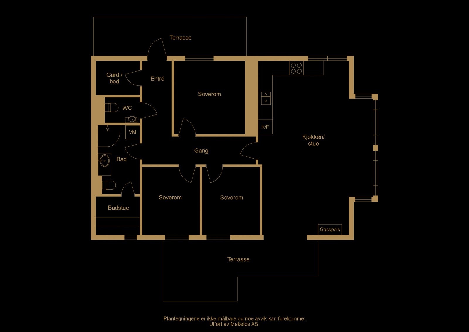 Plantegning (illustrasjon - avvik kan forekomme) Galleribilde
