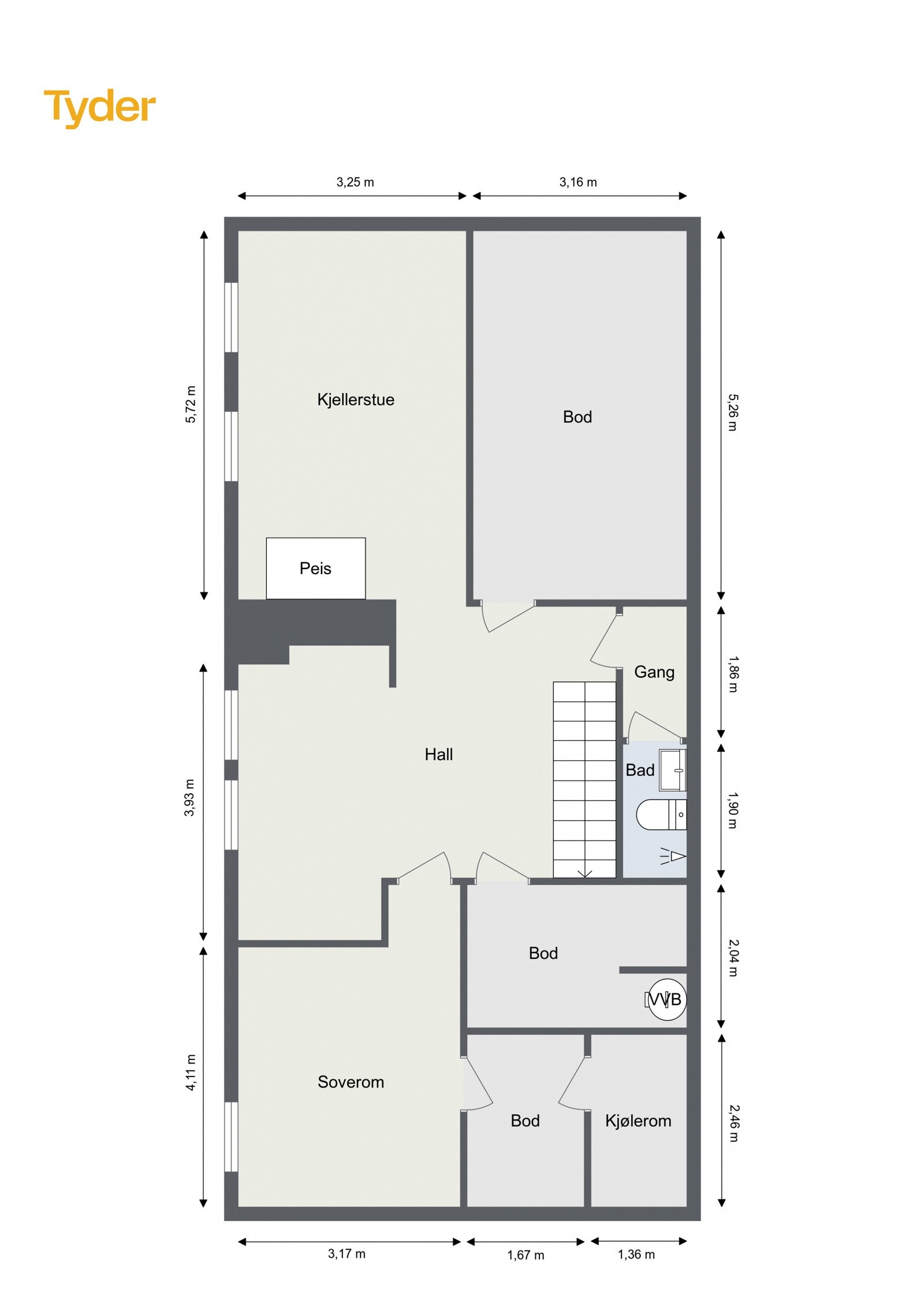 Planskisse - Kjeller Galleribilde