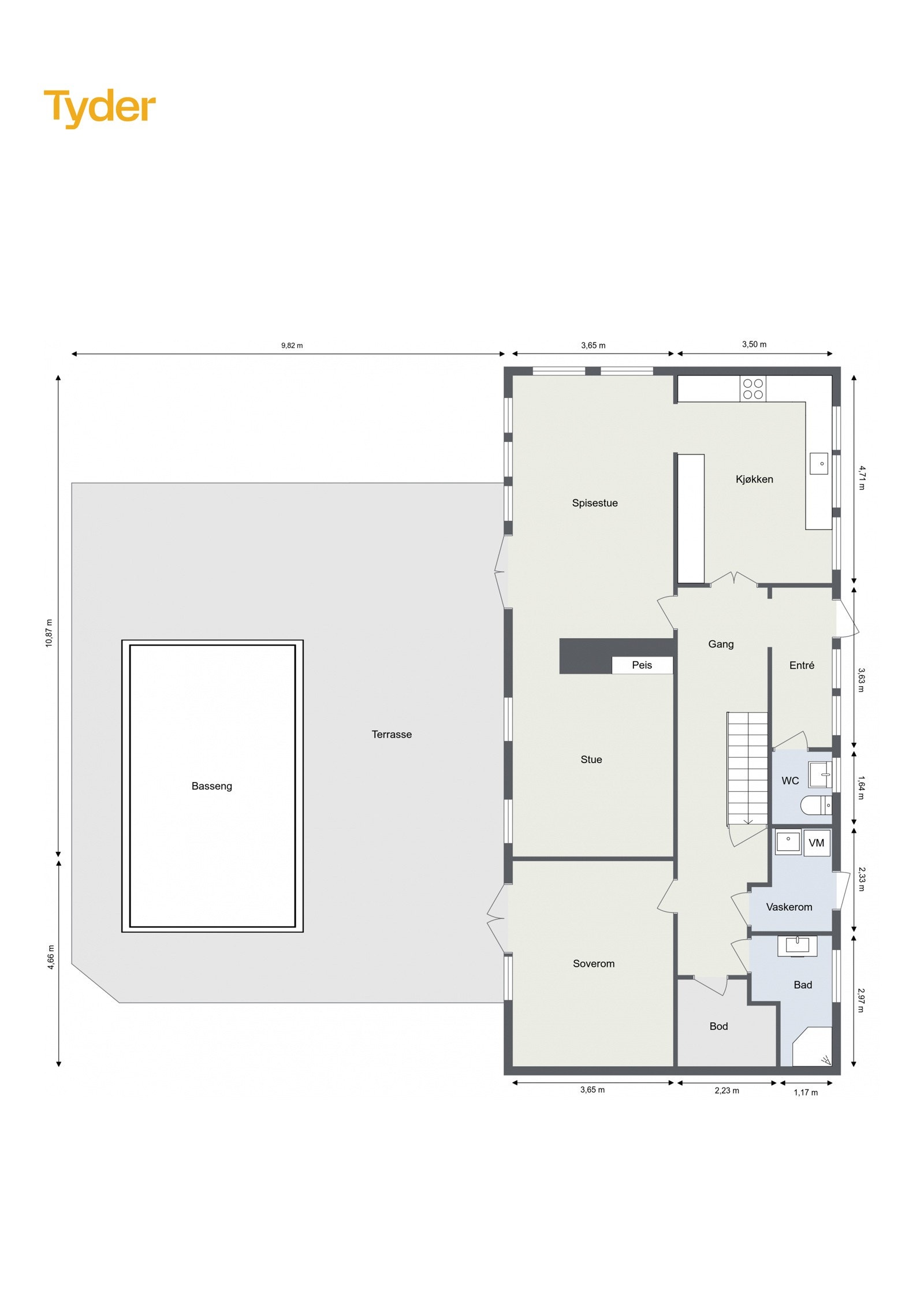 Planskisse 1. Etasje Galleribilde