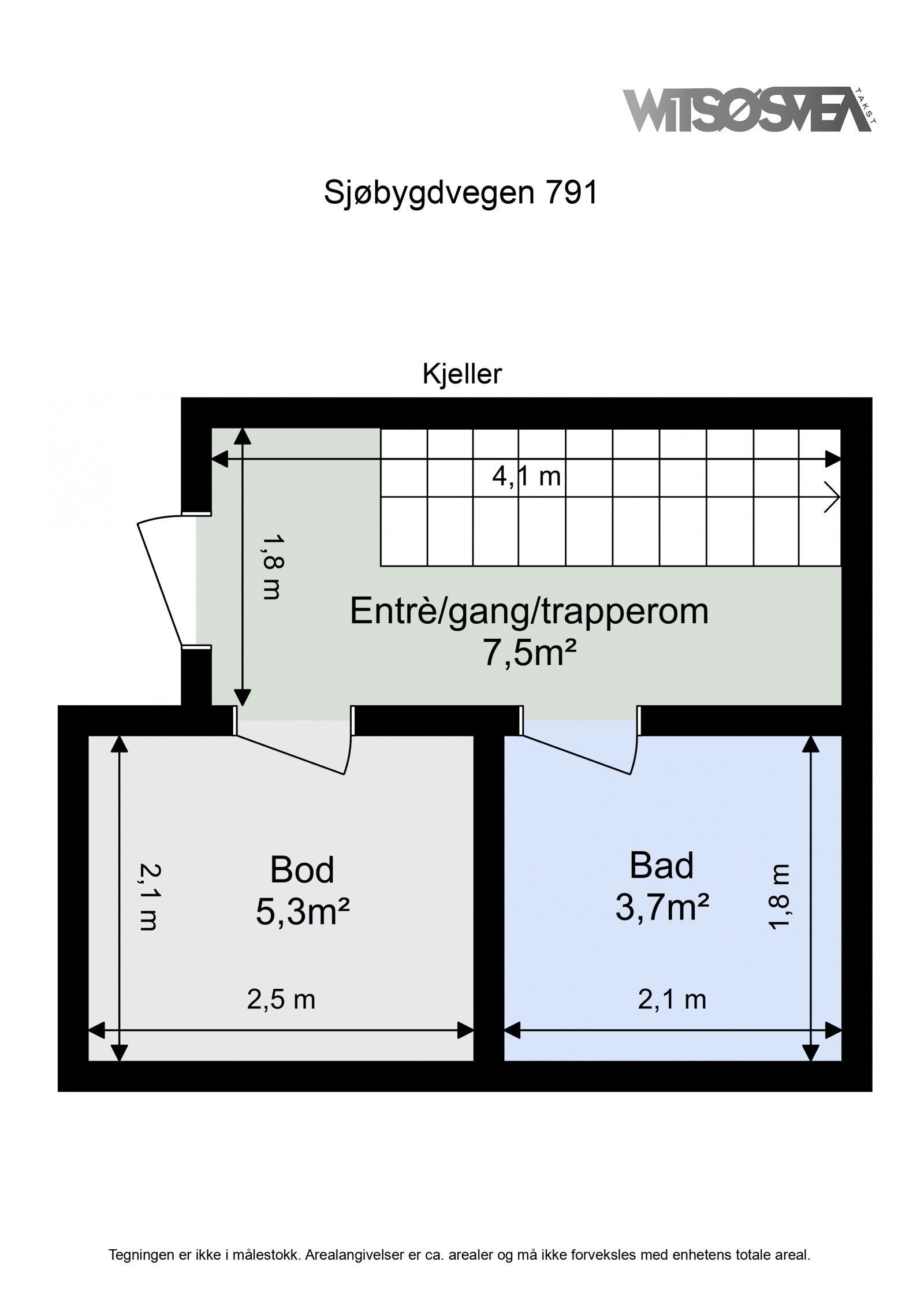 Planskisse - kjeller Galleribilde