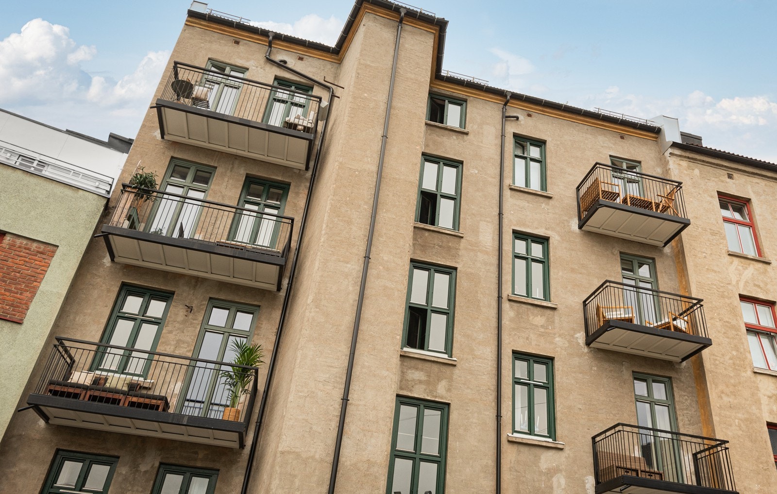 Fasade fra balkong Galleribilde