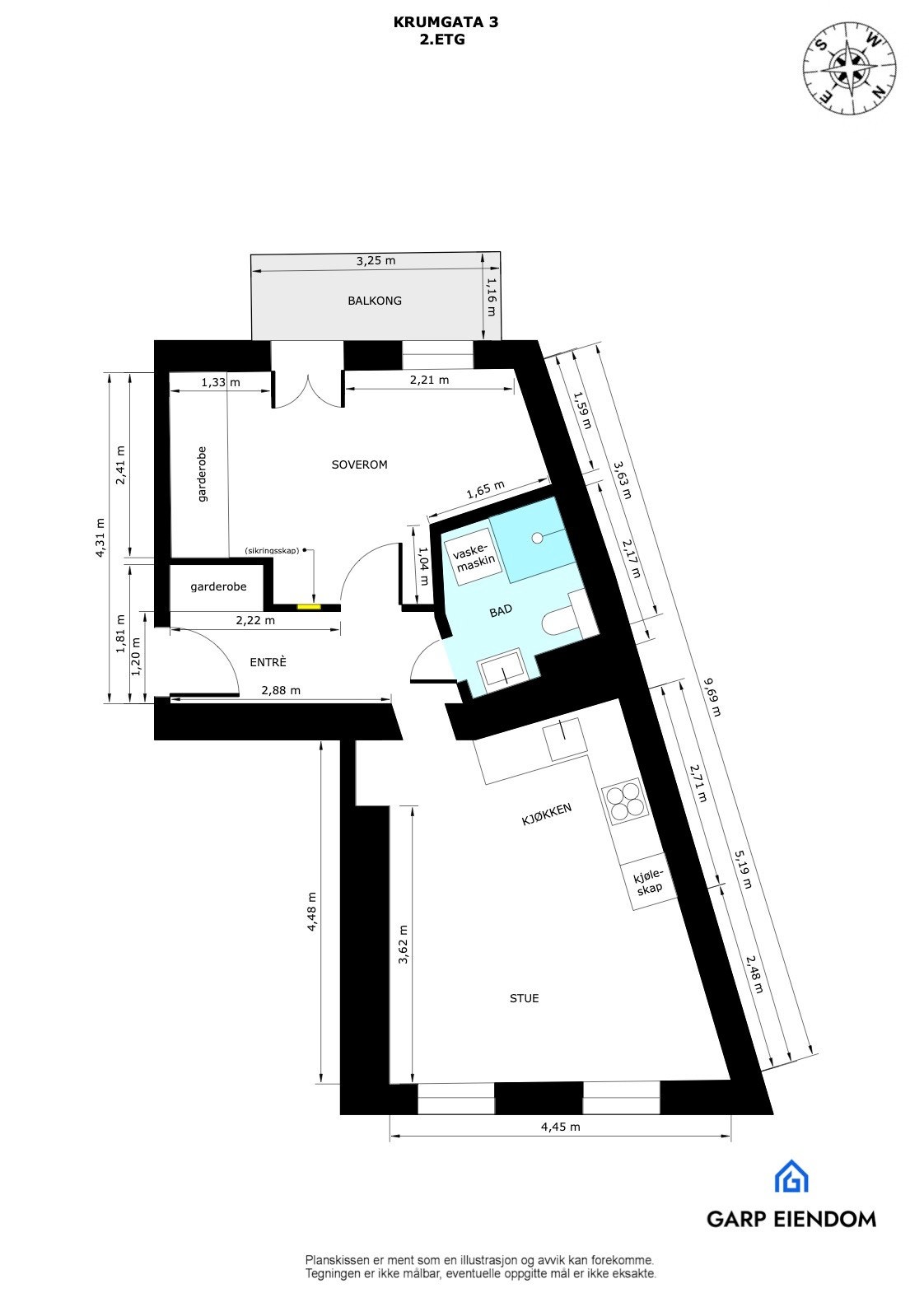 Plantegning Galleribilde