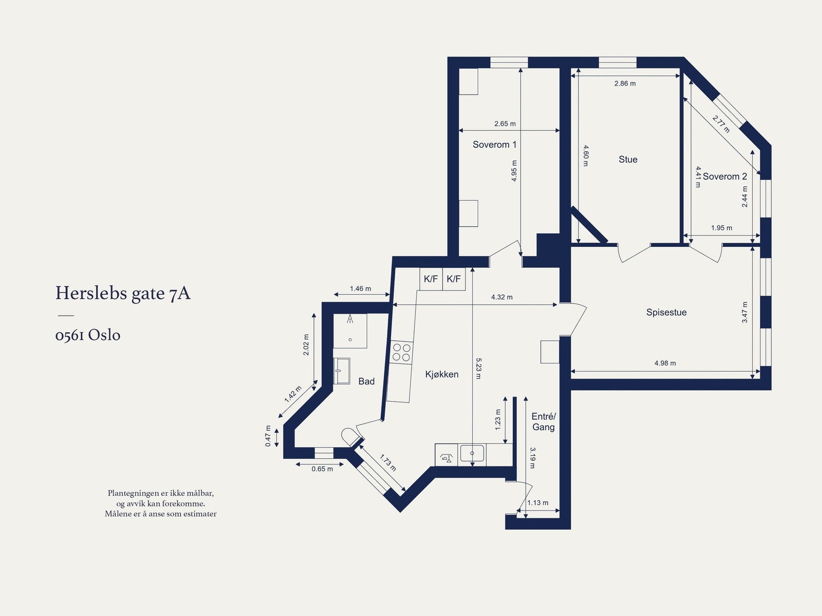 Klassisk bygårdsleilighet i 4. etasje med praktisk planløsning som skaper en lun atmosfære. Galleribilde