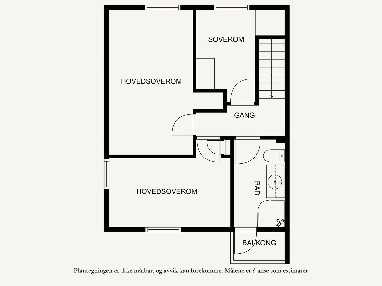Planløsning 2.etasje. Galleribilde