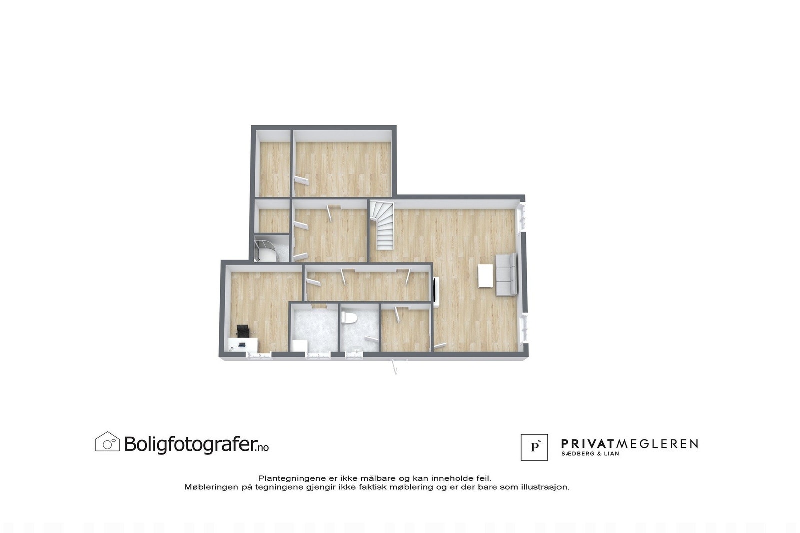 3D planskisse / underetasje Galleribilde