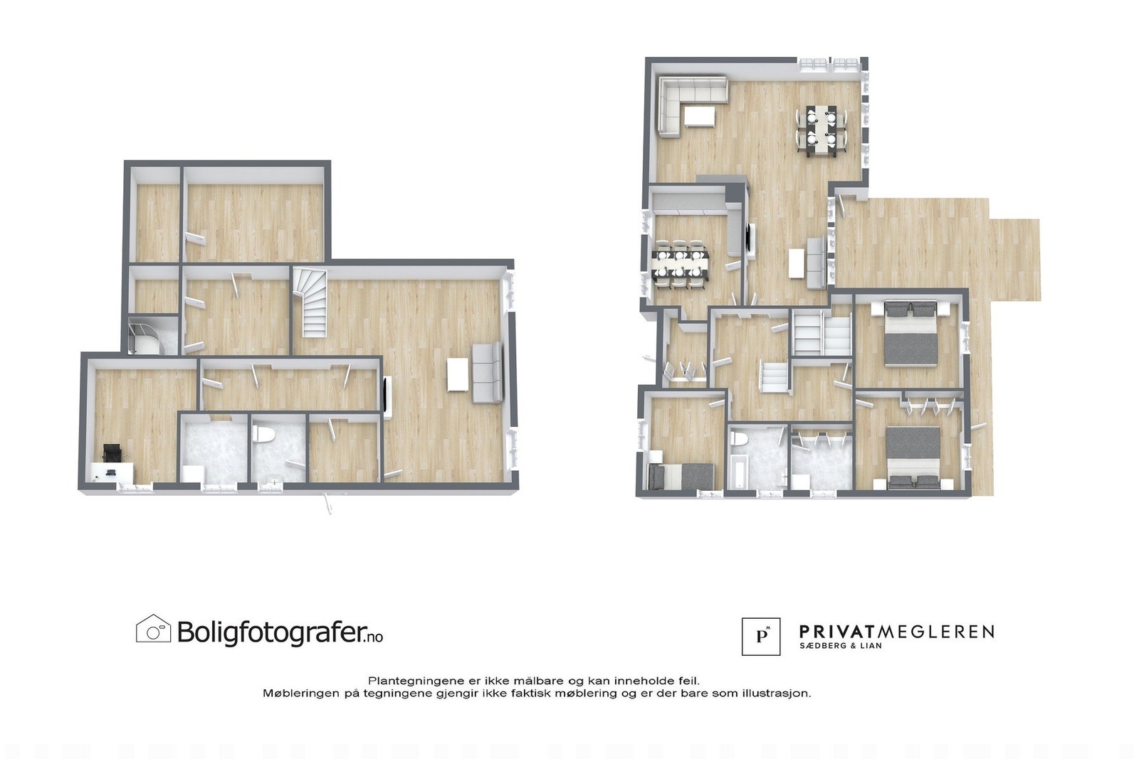 3D plantegning / samlet Galleribilde
