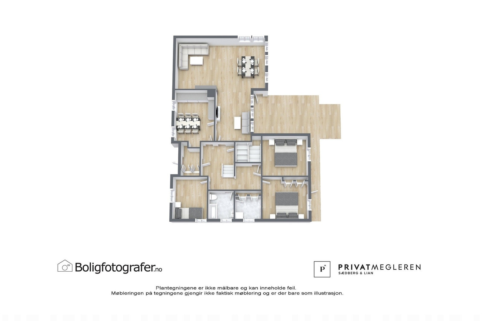 3D Planskisse / første etasje Galleribilde