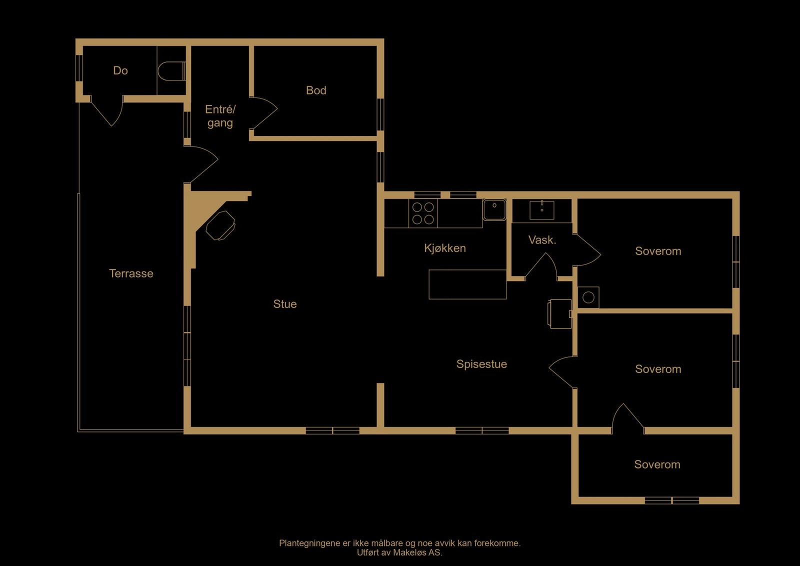 Plantegning - illustrasjon, avvik kan forekomme Galleribilde